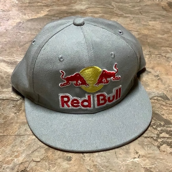 red bull Accessories Red Bull Grey Flat Brim Snapback Hat Poshmark